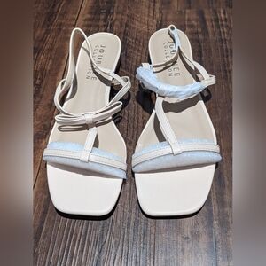 Journee Collection Women's Cream Sandals
